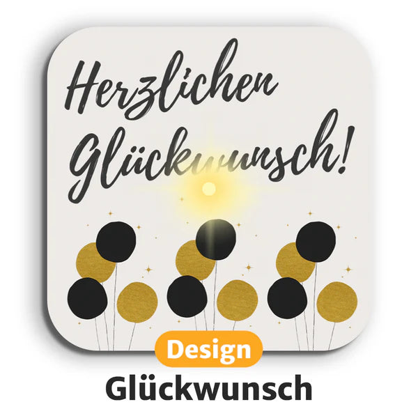 Exklusive LED-Untersetzer – inklusive kostenloser Ersatzbatterien